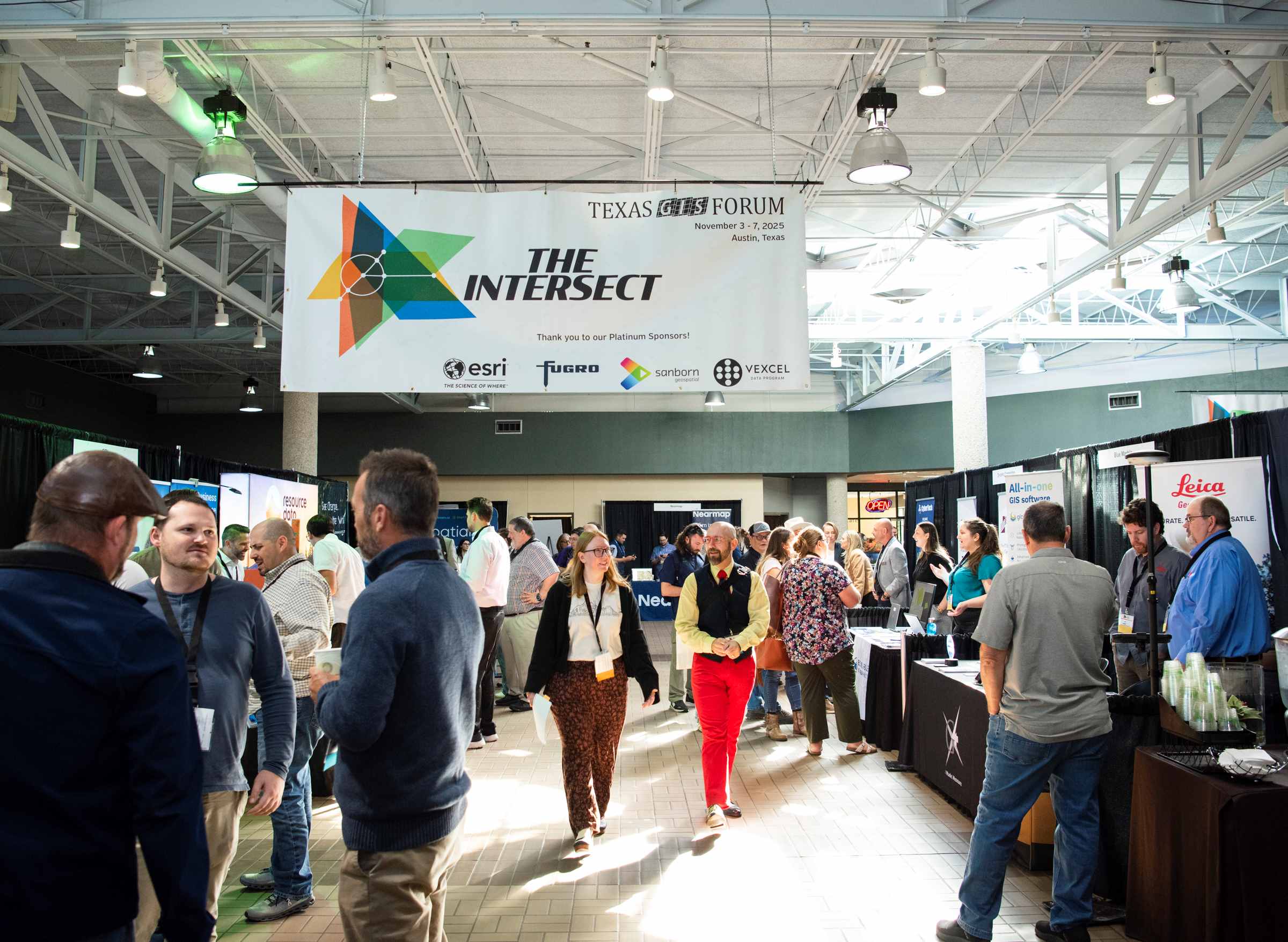 People gathered at the 2025 Texas GIS Forum